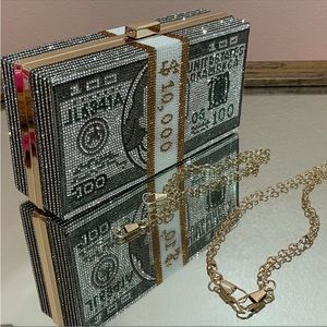 Money clutch bag have several bags